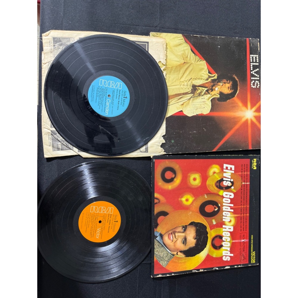 Elvis Presley Vinyl Records Lot 12" Golden Records You'll Never Walk‎ Alone Fair